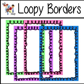 Preview of FREE! Loopy Borders (Pastel Set)