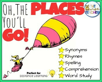 Preview of FREE Places You'll Go! Book Companion for Reading Comprehension