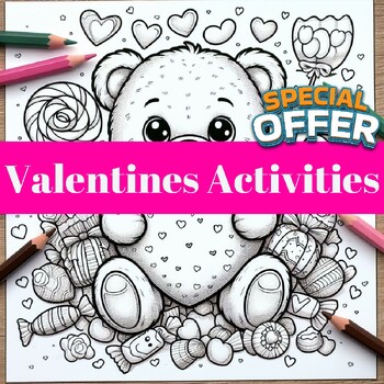 Preview of Thanksgiving FREE Love Activity: A Valentine’s Day Coloring Pages Book