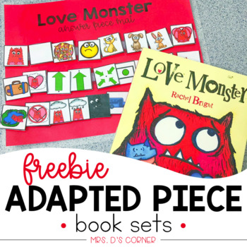 Preview of FREE Love Monster Adapted Piece Book Set