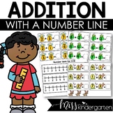 FREE Low Prep Math Center Addition with a Number Line