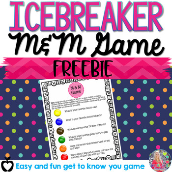 Preview of FREE M&M Icebreaker activity