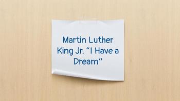 Preview of FREE MARTIN LUTHER KING JR - I HAVE A DREAM ACTIVITY