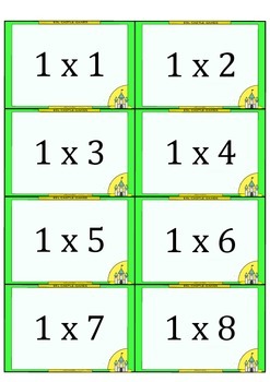 Preview of FREE MULTIPLICATION and DIVISION Flashcards