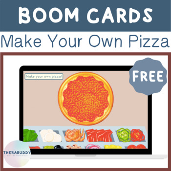 Preview of FREE Make Your Own Pizza | BOOM Cards™️ Speech Therapy Digital Resource