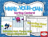 FREE: Make-Your-Own Sorting Center: Editable Mat, Pieces &