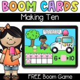 FREE Making Ten Game - Digital Task Cards - Boom Cards