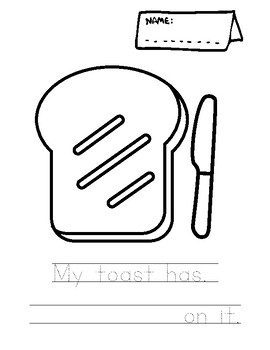 Preview of FREE| Making Toast Activity Page