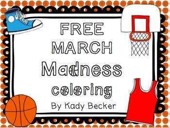 FREE March Madness Coloring Pages by Kady Did Doodles by ...
