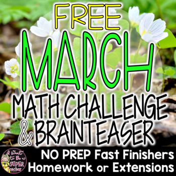 Preview of St. Patrick's Day Math | March Madness Math | Math Enrichment 2nd 3rd Grade FREE