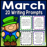 FREE March Writing Prompts for Kids Task Cards: 20 March W
