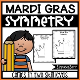 FREE Mardi Gras Symmetry Drawing Activity for Art and Math SAMPLE