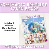 FREE Mario Brothers Token Board