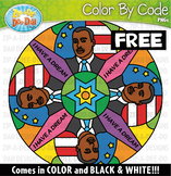 FREE Martin Luther King Day Mandalas Color By Code Clipart