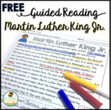 Martin Luther King Jr.  FREE Guided Reading Passage Printable & Digital