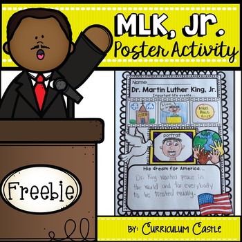 Preview of FREE Martin Luther King Jr. Poster Activity