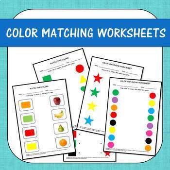 matching colors printable worksheets free by the speech learning ladder