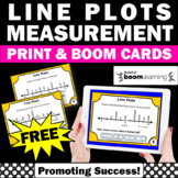 FREE Math BOOM Cards Line Plots Measurement Activities 2nd