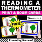 FREE Math BOOM Cards Reading a Thermometer Fahrenheit & Ce