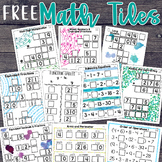 FREE Math Centers Math Tiles