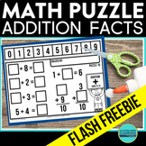 FREE Math Logic Puzzle Addition Number Tile Puzzle FREEBIE