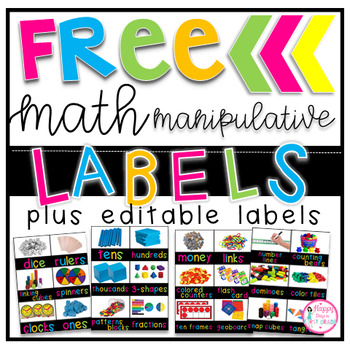 Preview of FREE Math Manipulative Labels