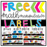 FREE Math Manipulative Labels