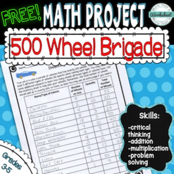 Preview of FREE! Math Mini-Project--500 Wheel Brigade