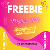 FREE Math Slides Backgrounds and Buttons