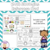 FREE Math Strategies Reference Card