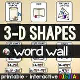 FREE Math Classroom Word Wall - Volume and Surface Area of