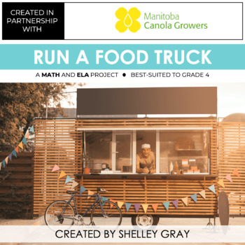 Preview of FREE Math and ELA Project - Grade 4 - Run a Food Truck -  Print and Digital