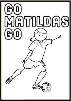 Preview of FREE! Matildas Colouring Page