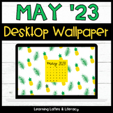 FREE May 2023 Pineapple Summer Wallpaper Computer Backgrou