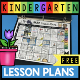 FREE May Lesson Plans for Kindergarten - Math Reading and 