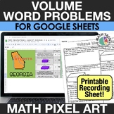 FREE Measuring Volume 5th Grade Math Pixel Art Digital Mys