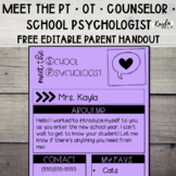 FREE Meet the PT · OT · Counselor · School Psychologist Ed