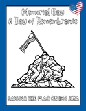 FREE Memorial Day Coloring Sheet Raising the Flag on Iwo J