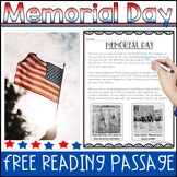 FREE Memorial Day Reading Passage and Comprehension Questions