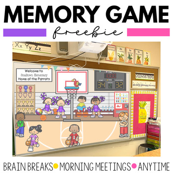 Preview of FREE Memory Game | Morning Meeting Activities | Brain Breaks | Indoor Recess