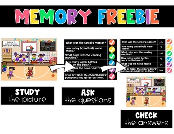 MEMORY GAME FOR ONLINE CLASS AND ONLINE MEETINGS 