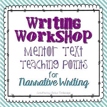 Preview of FREE Mentor Text List with Teaching Points- Narrative Writing