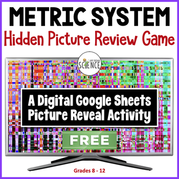 Preview of FREE Metric System Google Hidden Picture Activity Metric Prefixes Suffixes