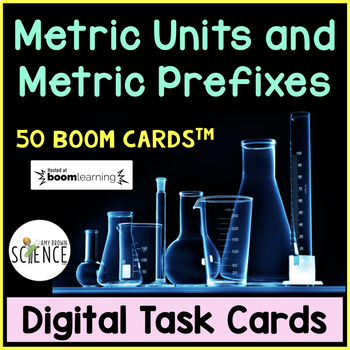 Preview of FREE Metric Units and Prefixes Boom Cards Digital Task Cards