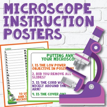 Preview of FREE Microscope Proper Use Poster