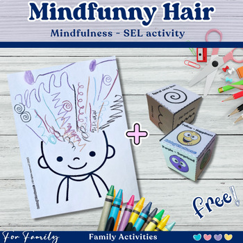 Preview of FREE | Mindfulness SEL Activity | Funny Hair | Motor Skills, Concentration, Fun