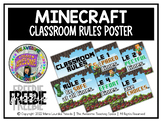 FREE Minecraft Classroom Rules Poster