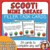 SCOOT Mini-Break Filler Cards - Add into Task Cards Sets t