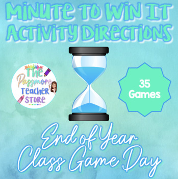 Preview of FREE Minute to Win It Activity Directions l End of Year Game Day