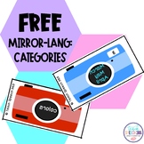 FREE Mirror-LANG: CATEGORIES - Speech Therapy